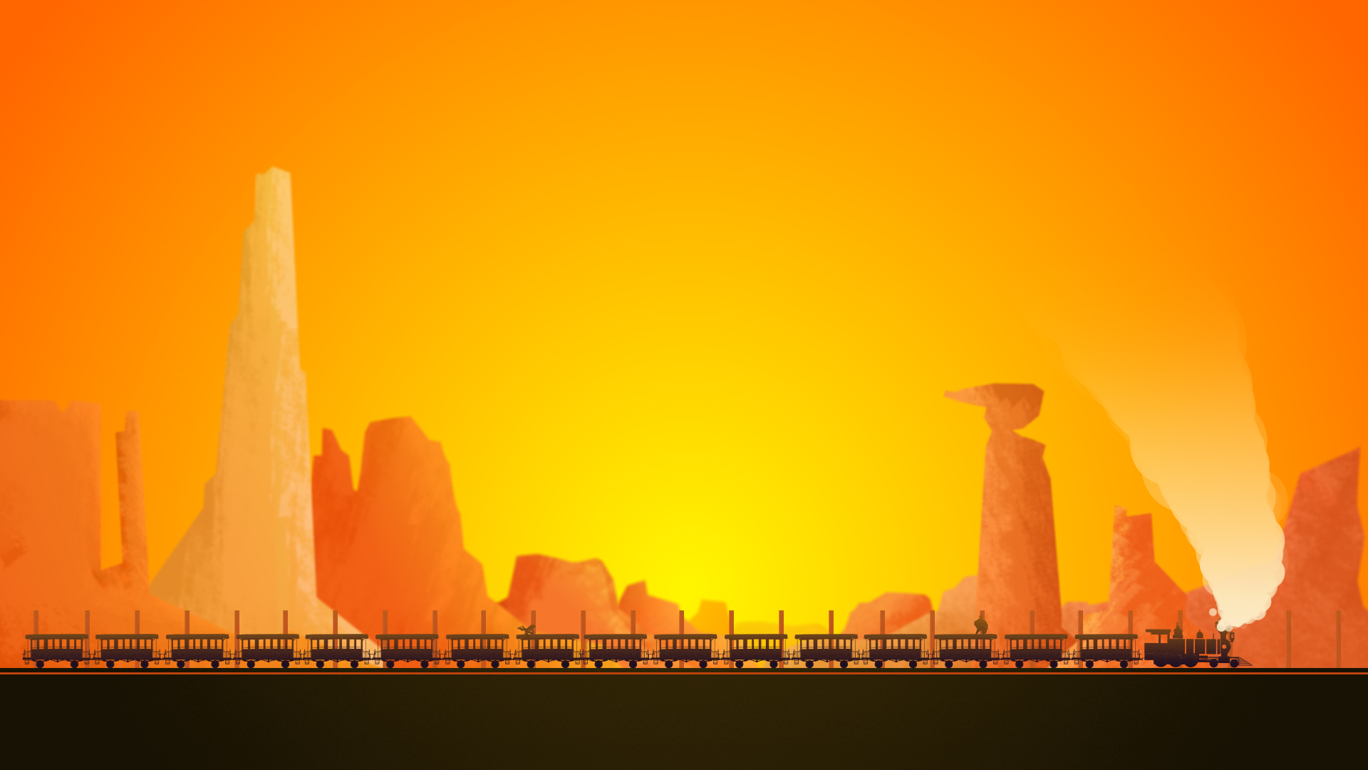 westworld animated music video western train desert